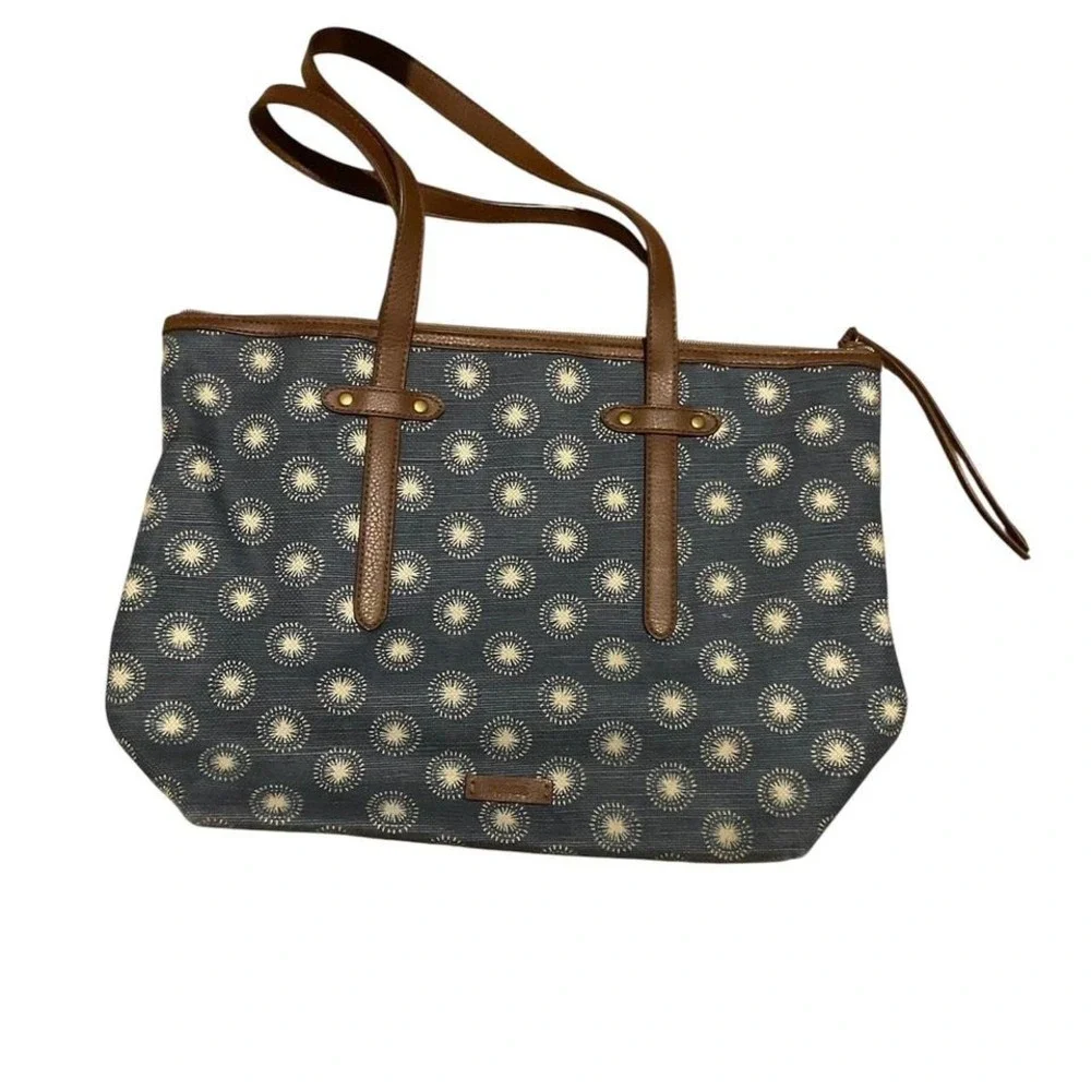 Fossil felicity crossbody satchel brown‎ leather handles